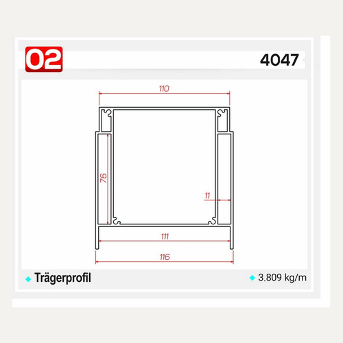 4047 — Querschnitt / Zeichnung