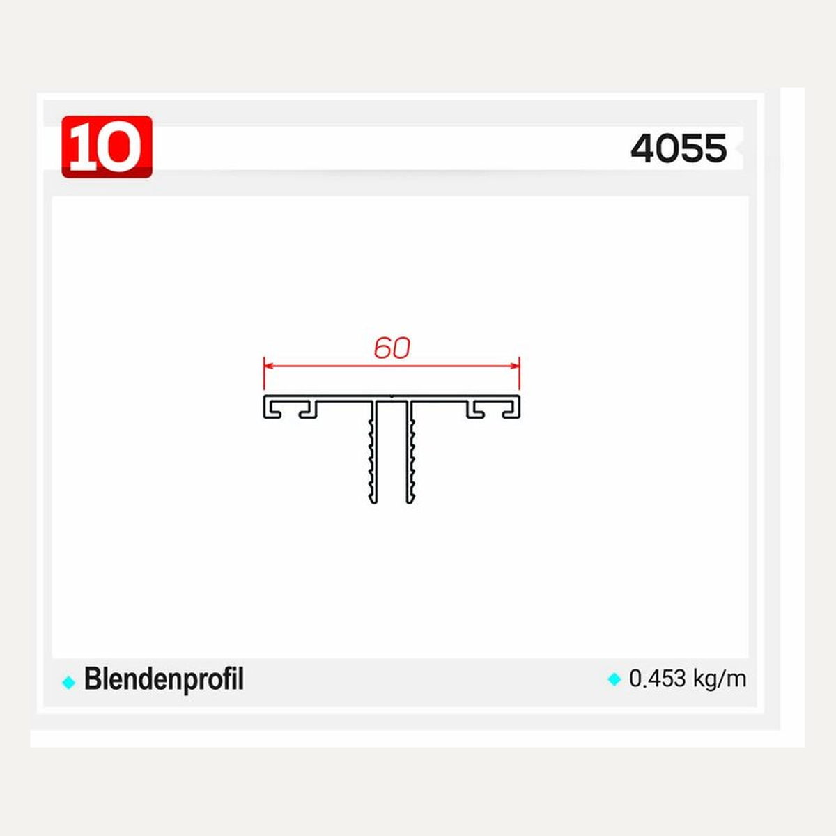 4055 — Querschnitt / Zeichnung