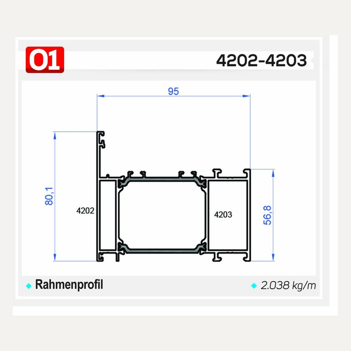 4202-4203 — Querschnitt / Zeichnung