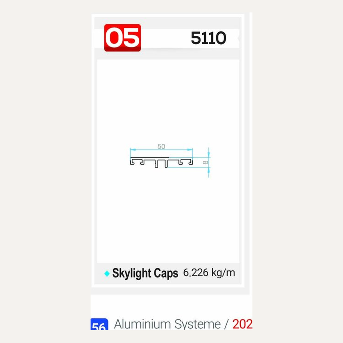 5110 — Querschnitt und Maße