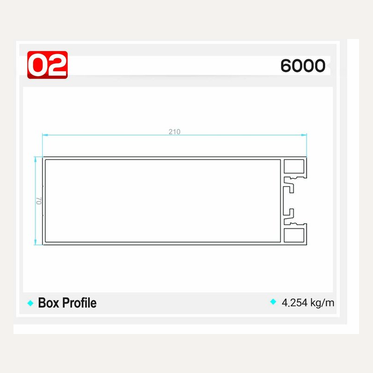 6000 — Querschnitt / Zeichnung