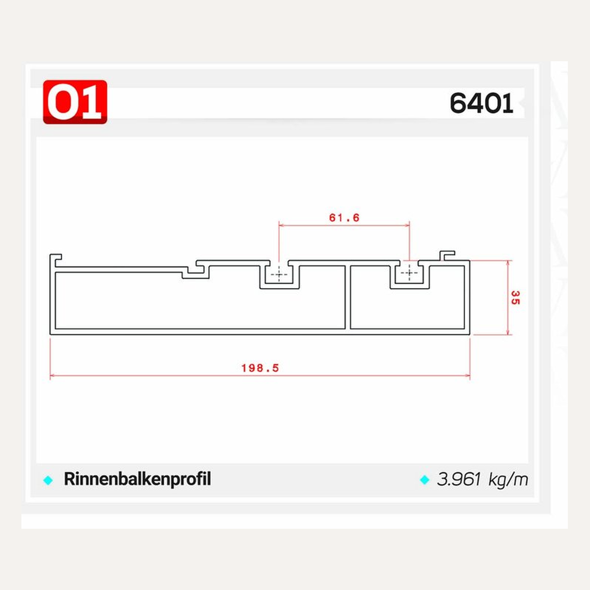 6401 — Querschnitt / Zeichnung