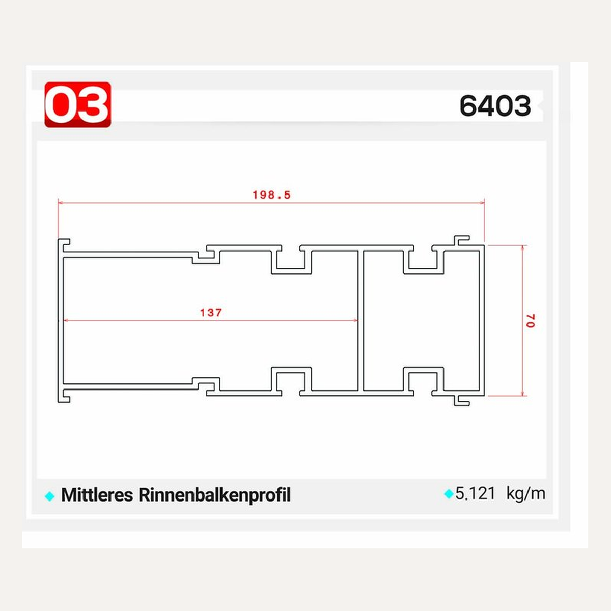 6403 — Querschnitt / Zeichnung