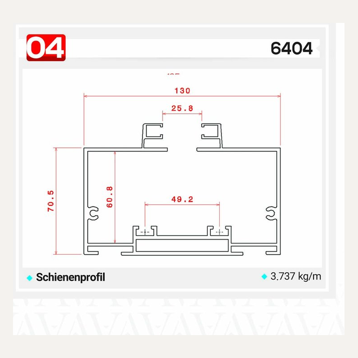 6404 — Querschnitt / Zeichnung