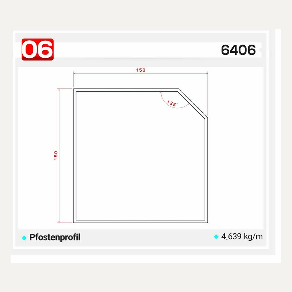 6406 — Querschnitt / Zeichnung